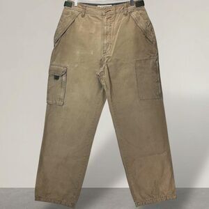 Vintage American Eagle Outfitters Cargo Pants Utility Outdoor CasualKhaki W34L34